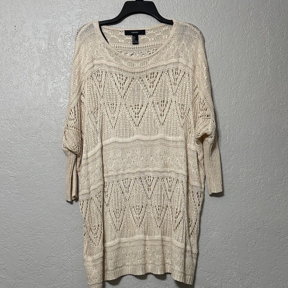 Forever 21 Beige Knit Top